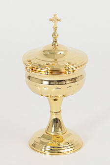 Чаша водосвятная ручная золочение чеканка