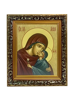 Икона Анна праведная с Пресвятой Богородицей, узкая рамка 17,5х20,5х2 см 028А Икона Анна праведная с Пресвятой Богородицей, узкая рамка 17,5х20,5х2 см 028А