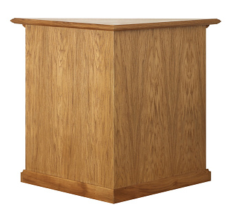 Жертвенник "Маркетри" 0, 9х0, 9 угловой с полкой и дверцей