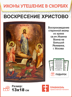 Икона Воскресение Христово, авторская технология