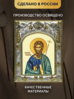 Икона Андрей Первозванный в ризе, 18х14 см