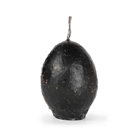 Свеча формовая Яйцо (с травами), ЧЕРНАЯ
