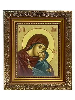 Икона Анна праведная с Пресвятой Богородицей, широкая рамка 19,5х22,5х2 см 028А Икона Анна праведная с Пресвятой Богородицей, широкая рамка 19,5х22,5х2 см 028А