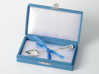 Лжица литьевая малая №11 эмаль серебро (УИН)