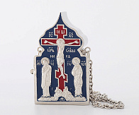 Дароносица №5 никель серебрение эмаль