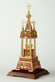 Дарохранительница № 9 золочение эмаль Дарохранительница № 9 золочение эмаль