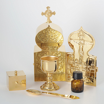 Дароносица большая гальванопластическая золочение