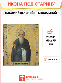 Икона Пахомий Великий