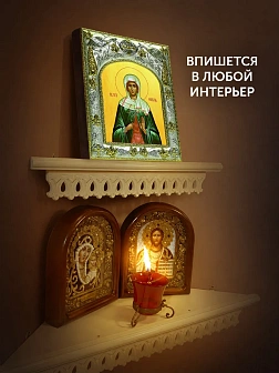 Икона Фивея Едесская в ризе, 18х14 см
