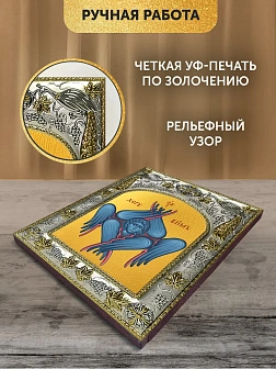Икона Херувим Шестикрылый в ризе, 18х14 см