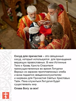 Сосуд для причастия детский №3 золочение