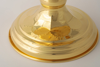 Чаша водосвятная малая золочение чеканка