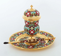 Набор для елея филигрань, эмаль / золочение