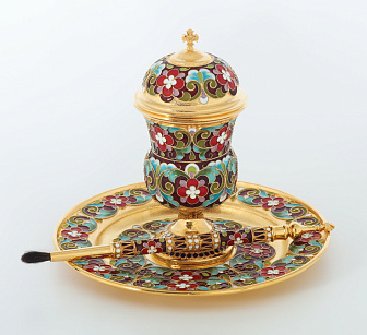 Набор для елея филигрань, эмаль / золочение