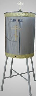 Бак водосвятный 250 л с подставкой D-600