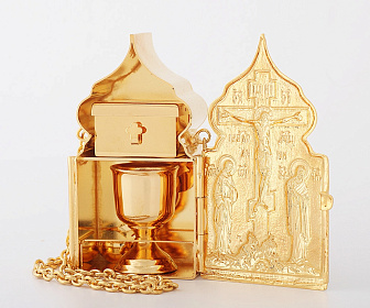 Дароносица №5 золочение эмаль