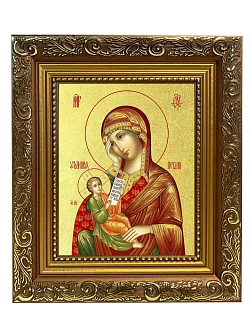 Икона Божией Матери "Утоли Моя Печали" с золочением поталью, 03080-УЛ Икона Божией Матери "Утоли Моя Печали" с золочением поталью, 03080-УЛ