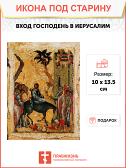 Икона Входа Господня в Иерусалим Икона Входа Господня в Иерусалим