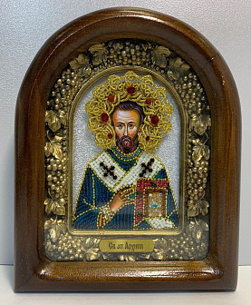 Икона именная Архип апостол бисер 17 см