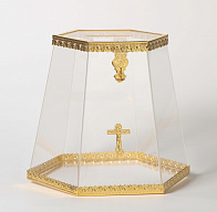 Кружка для пожертвований из оргстекла №3 золочение