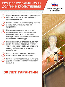 Икона Елена равноапостольная царица в киоте 18х21х4 см 071