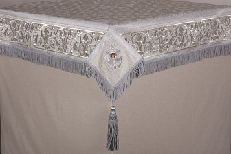 Пелена №09 парча вышивка на глазете 1,3х1,3 (на престол 1,0х1,0)