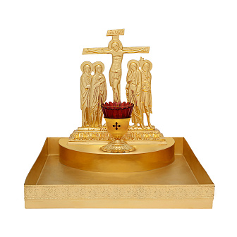 Крышка панихидного стола под песок золочение