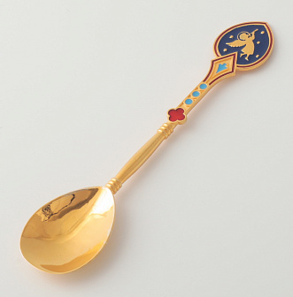 Лжица литьевая малая №6 эмаль / золочение / серебро (УИН)