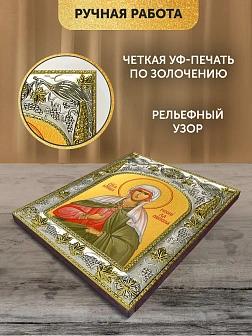 Икона Неонилла Сирийская в ризе, 18х14 см
