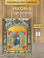 Икона Спас в Силах в ризе, 18х14 см