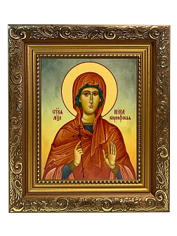 Икона складень Виктория Ника мученица и Ангел Хранитель 19х22х7 см 047