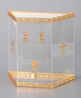 Кружка для пожертвований из оргстекла №4 золочение