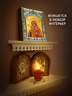 Икона Девпетерувская Божия Матерь в ризе, 18х14 см