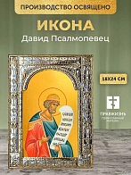 Икона Давид Псалмопевец в ризе, 18x24 см Икона Давид Псалмопевец в ризе, 18x24 см