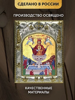Икона Живоносный Источник Божия Матерь в ризе, 18х14 см