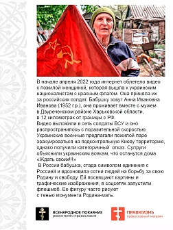 Флаг 064 Бабушка с флагом, 90х135 см, материал сетка для улицы Флаг 064 Бабушка с флагом, 90х135 см, материал сетка для улицы