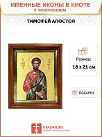 Икона "Тимофей", св. апостол, с золочением поталью, 09103-УЛ