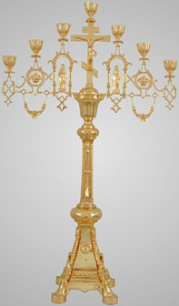 Семисвечник запрестольный №6 золочение