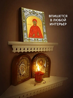 Икона Алла Готфская в ризе, 18х14 см