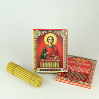 Свечи сорокоустные №50 (40шт, 19см, 1,7ч), Пантелеймон Свечи сорокоустные №50 (40шт, 19см, 1,7ч), Пантелеймон