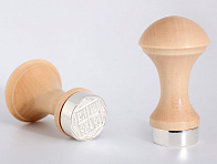 Печать для просфоры с литой накладкой серебрение ф 40