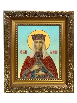 Икона складень Екатерина великомученица и Ангел Хранитель 19х22х7 см 070