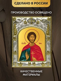 Икона Инна Новодунский в ризе, 18х14 см