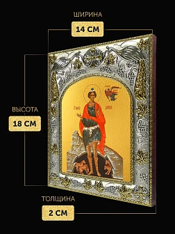 Икона Даниил Пророк в ризе, 18х14 см