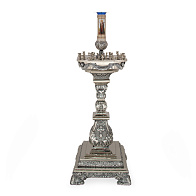 Подсвечник 48 свечей медно-латунный гальванопластика серебрение чернение Подсвечник 48 свечей медно-латунный гальванопластика серебрение чернение