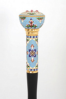 Посох №22 неразборный серебро филигрань, эмаль, роспись / золочение / (УИН) Посох №22 неразборный серебро филигрань, эмаль, роспись / золочение / (УИН)