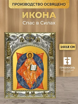 Икона Спас в Силах в ризе, 18х14 см