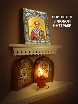 Икона Анатолий Константинопольский в ризе, 18х14 см