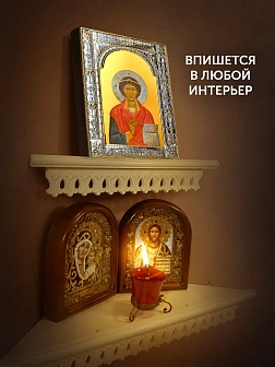 Икона Пантелеймон Целитель в ризе, 18x24 см