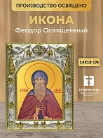 Икона Феодор Освященный в ризе, 18х14 см